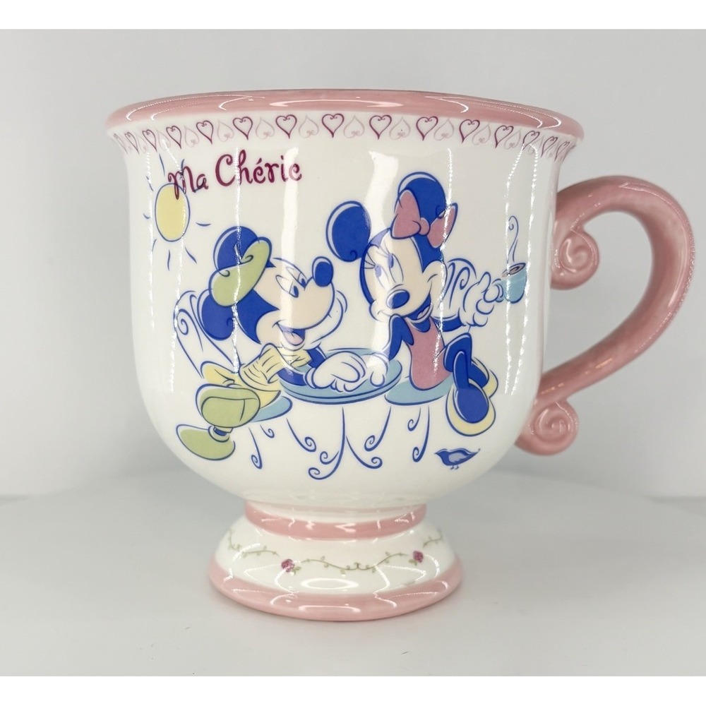 Disney Minnie Mouse & Mickey Mouse Ma Cherie Large Mug FTD - Picture 2 of 6